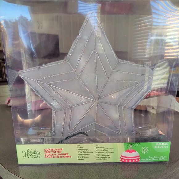 Colour Changing Star Lighted Tree Topper-New in Box - Picture 1 of 2